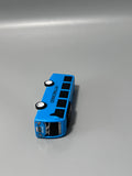 HYTNEONGO Model Toy Vehicles, Realistic Blue Bus Design, Durable Hard Shell, Smooth Edges, 10×4.5×5cm, Perfect for Kids