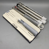 CliClak Mops, 135cm Extendable Handle, Double-Sided Clip Mop with 33×12cm Base, Durable 216L Steel Rod, Easy Rebound Cleaning