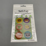 SafeZap Mosquito-Repellent Patches for Babies, Natural Citronella Oil, 24 Patches per Pack, DEET-Free, Long-Lasting Protection