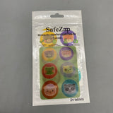 SafeZap Mosquito-Repellent Patches for Babies, Natural Citronella Oil, 24 Patches per Pack, DEET-Free, Long-Lasting Protection