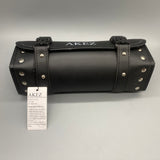 AKZE Motorcycle bags Tail Bag - Black PVC Leather, Compact Size 30x10x12cm