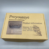Proyoureye Motorcycle Saddlebags - PVC Leather, Black, 30x10x12cm