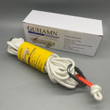 GUHAMN Mountaineering Ropes, 100ft, 8mm Diameter, 500kg Strength, High-Strength Nylon & Aircraft Steel Core, Ideal for Rappelling and Caving