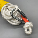GUHAMN Mountaineering Ropes, 100ft, 8mm Diameter, 500kg Strength, High-Strength Nylon & Aircraft Steel Core, Ideal for Rappelling and Caving