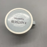 FASTSUB Mugs - 10.9×9.4cm, Gray, Thick Wide Handle, Smooth Rim