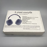 Lytmi Cozyfit Music Headphones, Bluetooth 5.2, 8-12H Playtime, 5-8m Transmission Range, Blue, 3.15×6.18×7.68 Inch