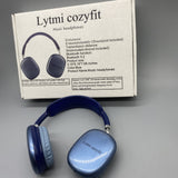 Lytmi Cozyfit Music Headphones, Bluetooth 5.2, 8-12H Playtime, 5-8m Transmission Range, Blue, 3.15×6.18×7.68 Inch
