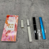 Crystal Glass Nail File with Protective Case, Reusable Washable Fingernail File for Natural Nails, Gentle Salon Quality Nail Shaping Tool
