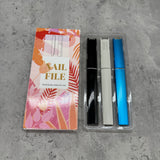 Crystal Glass Nail File with Protective Case, Reusable Washable Fingernail File for Natural Nails, Gentle Salon Quality Nail Shaping Tool