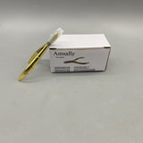 Amsally Nail Clippers, Stainless Steel, Ergonomic Design, Sharp and Easy Trimming, 10×7.2cm, 65g, Gold