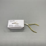 Amsally Nail Clippers, Stainless Steel, Ergonomic Design, Sharp and Easy Trimming, 10×7.2cm, 65g, Gold