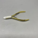 Amsally Nail Clippers, Stainless Steel, Ergonomic Design, Sharp and Easy Trimming, 10×7.2cm, 65g, Gold