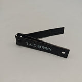 TARO BUNNY Nail Scissors, 79×12mm Precision Stainless Steel Cutter, High Hardness & Toughness, Durable Black Finish, Sharp Manicure Tool for Fingernails and Toenails