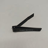 TARO BUNNY Nail Scissors, 79×12mm Precision Stainless Steel Cutter, High Hardness & Toughness, Durable Black Finish, Sharp Manicure Tool for Fingernails and Toenails