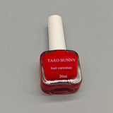 TARO BUNNY Nail Varnishes, 20ml Red Peel-Off Polish, Waterproof & Long-Lasting, No Bake Required, Easy Application for Salon-Quality Finish