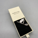 AureCovissa Necklaces [jewellery], Statement Design with Large Rhinestone Center Surrounded by Smaller Rhinestones