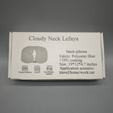 Cloudy Neck Lefaya Neck Pillow, Polyester Fiber + TPU Coating, 19"x12"x4.7", Travel/Home/Car Use, Ergonomic Support for Comfort