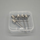OIQUQUP Pump Needles for Inflating – Thickened Air Tube, Dual Air Holes, Universal for Football, Volleyball, Basketball, Durable Silver Design (3.8×3.1×0.7cm, 12g)