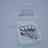 OIQUQUP Pump Needles for Inflating – Thickened Air Tube, Dual Air Holes, Universal for Football, Volleyball, Basketball, Durable Silver Design (3.8×3.1×0.7cm, 12g)