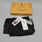 LS Night Gowns - Polyester Fiber, Black, Size S, Comfortable and Stylish Sleepwear for Women