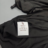 LS Night Gowns - Polyester Fiber, Black, Size S, Comfortable and Stylish Sleepwear for Women