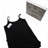 The Key of Honey NIGHTGOWNS - Elegant Lace Detail, Satin Soft Touch & Lightweight Comfort Chemise Sleepwear; Perfect for Home Lounging, Spa Nights & Romantic Evenings; Ideal for Modern Women, Brides & Gift-giving; Black, Size S