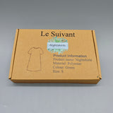 Le Suivant Nightshirts - Polyester Fiber, Green, Size S, Comfortable and Stylish Sleepwear for Women