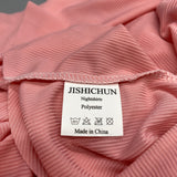JISHICHUN  Nightshirt, Polyester Sleepwear, Pink, Size S – Soft & Comfortable Nightgown for Restful Sleep