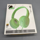 QNQOAQB Noise Cancelling Headphones, Green Over-Ear Design with Protein Ear Cushions, 3.5mm Plug, 1.2m Cable