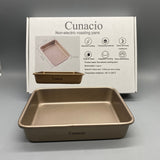 Cunacio Non-Electric Roasting Pans | Carbon Steel with Teflon Non-Stick Coating | Easy Demoulding and Cleaning