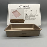 Cunacio Non-Electric Roasting Pans | Carbon Steel with Teflon Non-Stick Coating | Easy Demoulding and Cleaning