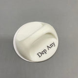 Dep Any Non-Metal Door Handles, White ABS Adhesive Door Pulls for Cabinets, Sliding Doors, and Windows, 6.5cm Diameter