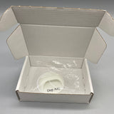 Dep Any Non-Metal Door Handles, White ABS Adhesive Door Pulls for Cabinets, Sliding Doors, and Windows, 6.5cm Diameter