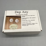 Dep Any Non-Metal Door Handles, White ABS Adhesive Door Pulls for Cabinets, Sliding Doors, and Windows, 6.5cm Diameter