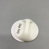 Dep Any Non-Metal Door Handles, White ABS Adhesive Door Pulls for Cabinets, Sliding Doors, and Windows, 6.5cm Diameter