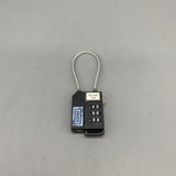 ZSUCC Non-metal locks, Portable and Compact, Anti-Cut & Anti-Smash, Black Plastic Shell with Steel Cable Core, 50x35mm, 154g