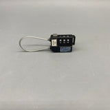 ZSUCC Non-metal locks, Portable and Compact, Anti-Cut & Anti-Smash, Black Plastic Shell with Steel Cable Core, 50x35mm, 154g