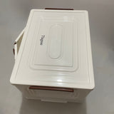Tlagsae Non-metal storage boxes for general use  – Durable, Lightweight, Versatile Non-Metal Organizer for Home & Office Use,36x20x25.5 cm