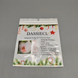DASSIECL Ornament Hooks for Christmas Trees, 50-Pack Red Stainless Steel Hangers, 0.75g Each, Hold up to 0.5kg, 48×22×13mm, Rust-Resistant & Reusable
