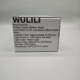 WULILI Outdoor Lamp – Warm LED Light, 0.2W Amorphous Silicon Panel, 600mAh Battery, ABS Waterproof Design, 8-10 Hours Runtime