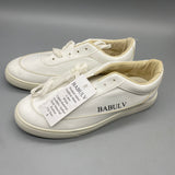 BABULV Outdoor Shoes – White Synthetic Leather Upper, Durable Rubber Sole, Comfortable Hiking Sneakers, US Sizes Available