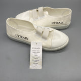 UYIRAIN Outdoor Shoes – White Canvas Upper, PVC Sole, Durable and Comfortable, US Size 5.5