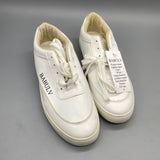 BABULV Outdoor Shoes – White Synthetic Leather Upper, Durable Rubber Sole, Comfortable Hiking Sneakers, US Sizes Available