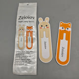 Zeioiov Paper party favors, Cartoon Animal Bookmark Set – 2 Pieces, 13x4cm Premium Paper, Cute Party Favors, School Rewards, Book Accessories & Gifts