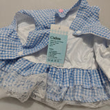 Cindiress Pet Clothings -   Size M, Stylish Blue and White Striped Pattern