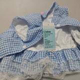 Cindiress Pet Clothings -   Size M, Stylish Blue and White Striped Pattern