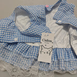 Cindiress Pet Clothings -   Size M, Stylish Blue and White Striped Pattern