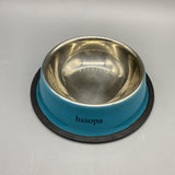 hssopa Pet Bowls - Stainless Steel, Blue Color, 180g Capacity, 18×5cm Size, Durable and Easy to Clean