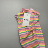 凯狄仕 Pet Clothing - Rainbow Color, S Size - Stylish and Comfortable Polyester Apparel