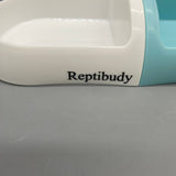 Reptibudy Pet Feeding Dishes, Easy-to-Clean Detachable Design, 25×10×5cm, PP Material, Blue & White, Lightweight 100g